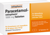 PARACETAMOL-ratiopharm 1.000 mg Tabletten